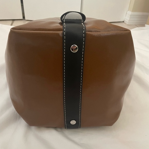 NWT Proenza Schouler White Label Sullivan bag coated canvas brown and black - Picture 4 of 16